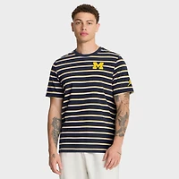 Men's Jordan Brand Navy Michigan Wolverines Athletic Prep Legacy Summit Stripe T-Shirt