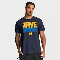 T-shirt Jordan Brand bleu marine Michigan Wolverines Campus Local Madness pour homme