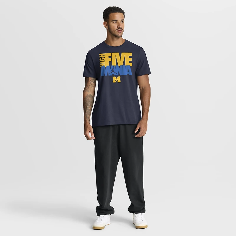 Men's Jordan Brand Navy Michigan Wolverines Campus Local Madness T-Shirt