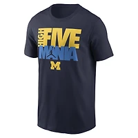 Men's Jordan Brand Navy Michigan Wolverines Campus Local Madness T-Shirt