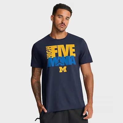 Men's Jordan Brand Navy Michigan Wolverines Campus Local Madness T-Shirt