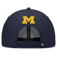 Casquette ajustable Jordan Brand bleu marine Michigan Wolverines Club Prep Performance pour homme