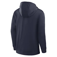 Sweat à capuche zippé 1/4 Jordan Brand bleu marine Michigan Wolverines Coaches Premium Dri-FIT pour homme