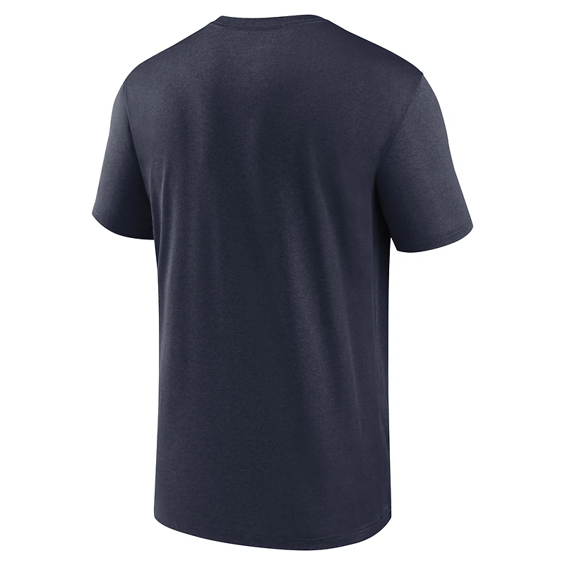 T-shirt Jordan Brand Michigan Wolverines Legend Basketball Icon Performance pour homme bleu marine