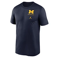 Men's Jordan Brand Navy Michigan Wolverines Primary Logo Legend Performance T-Shirt