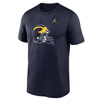 T-shirt Jordan Brand bleu marine pour homme avec logo alternatif Michigan Wolverines Primetime Legend