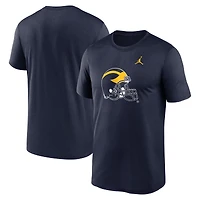 T-shirt Jordan Brand bleu marine pour homme avec logo alternatif Michigan Wolverines Primetime Legend