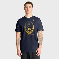 T-shirt Jordan Brand bleu marine Michigan Wolverines Primetime Legend Football Icon Dri-FIT pour homme