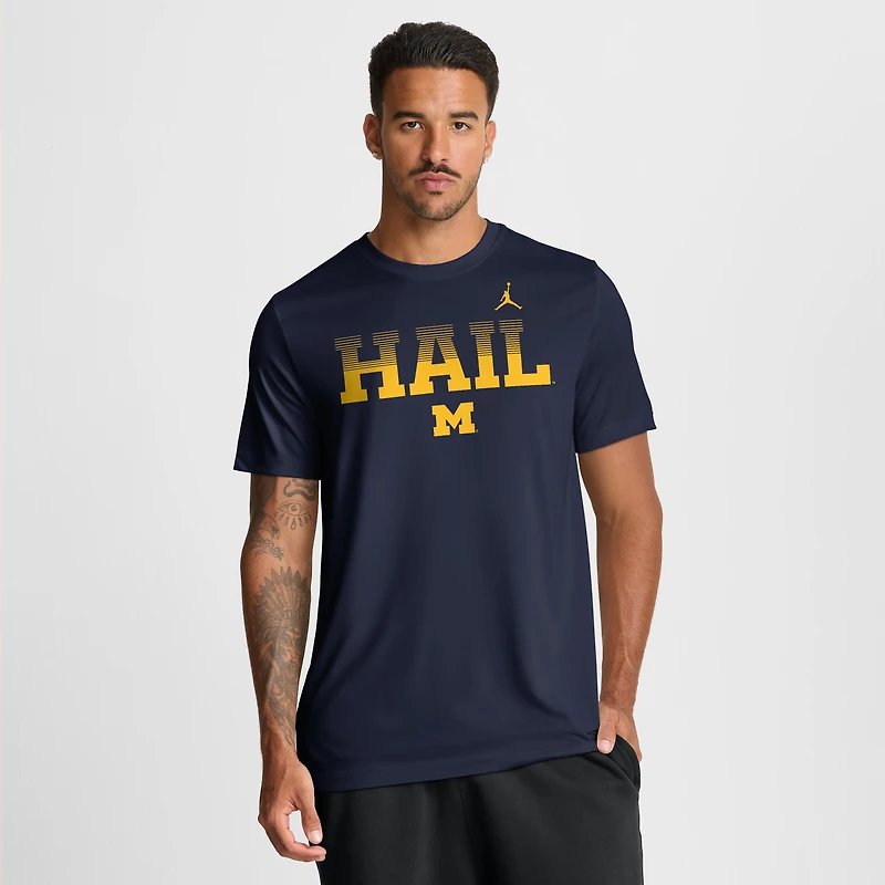 Men's Jordan Brand Navy Michigan Wolverines Primetime Legend Kinetic Mantra Dri-FIT T-Shirt