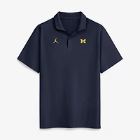Polo Jordan Brand bleu marine Michigan Wolverines Primetime Victory Plus Dri-FIT pour homme