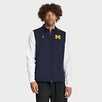 Gilet zippé intégral Jordan Brand blanc Michigan Wolverines Primetime Victory Therma-FIT pour homme