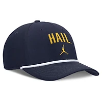 Men's Jordan Brand Navy Michigan Wolverines Rise Campus Adjustable Hat