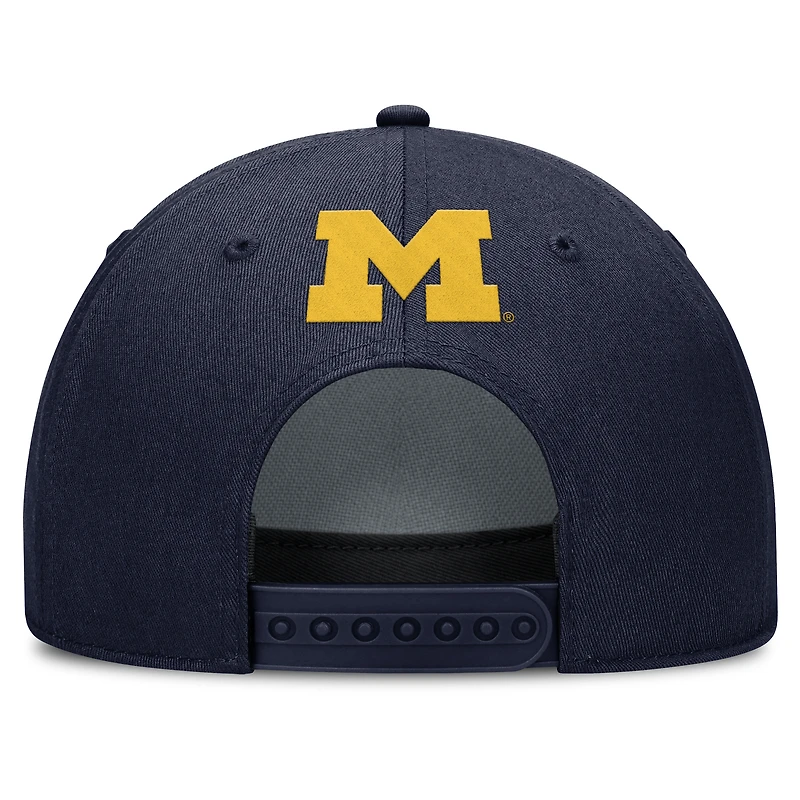 Men's Jordan Brand Navy Michigan Wolverines Rise Campus Adjustable Hat