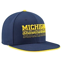 Men's Jordan Brand  Navy Michigan Wolverines True Primetime Performance Fitted Hat