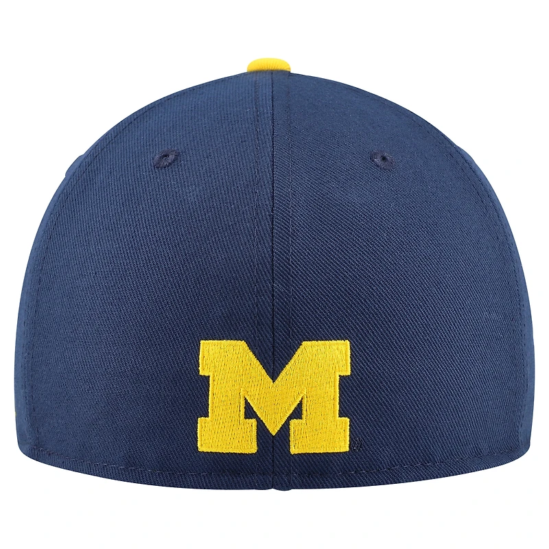 Men's Jordan Brand  Navy Michigan Wolverines True Primetime Performance Fitted Hat