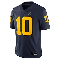 Men's Jordan Brand Tom Brady Navy Michigan Wolverines Game Jersey