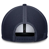 Men's Jordan Brand White/Navy Michigan Wolverines Rise Adjustable Trucker Hat