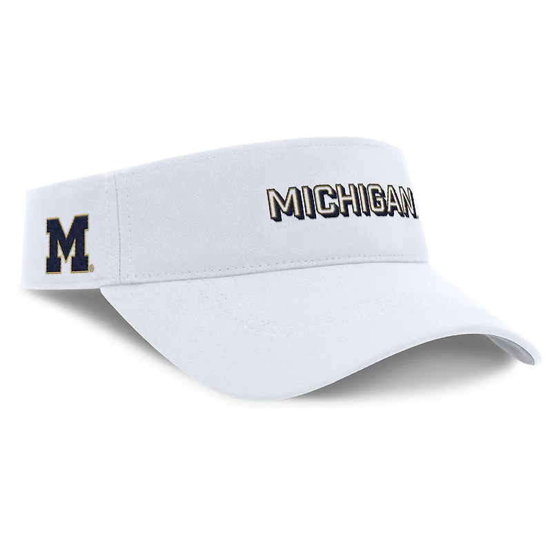 Visière ajustable Jordan Brand blanche Michigan Wolverines 2025 pour homme