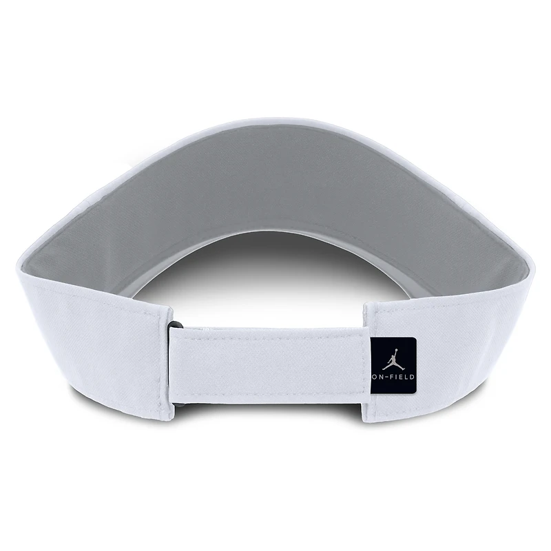 Men's Jordan Brand White Michigan Wolverines 2025 On-Field Gameday Performance Ace Adjustable Visor