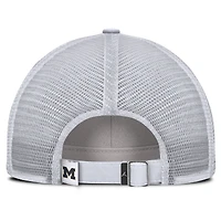 Men's Jordan Brand White Michigan Wolverines Club Campus Trucker Adjustable Hat