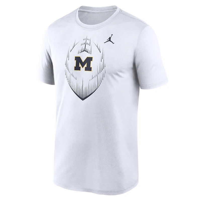 Men's Jordan Brand White Michigan Wolverines Primetime Legend Icon Performance T-Shirt