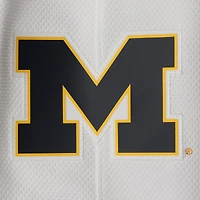 Men's Jordan Brand White Michigan Wolverines Replica Team Basketball Shorts