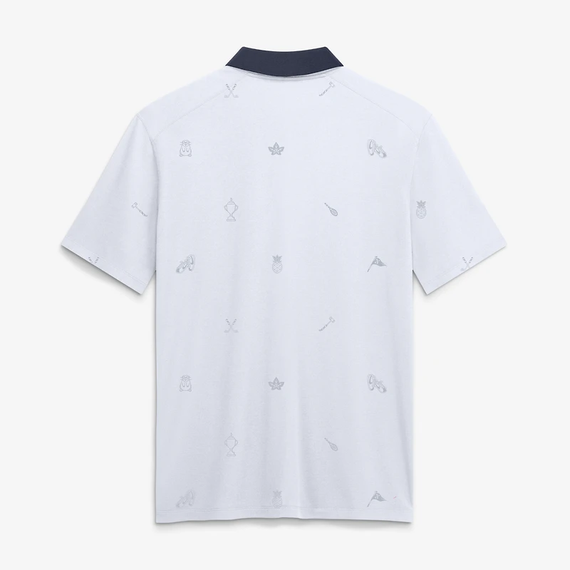 Polo Jordan Brand blanc Michigan Wolverines Vapor Pattern Dri-FIT pour homme
