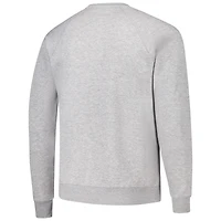 Men's League Collegiate Wear Heather Gray Michigan Wolverines Tall Arch Essential 2.0 Pullover Sweatshirt