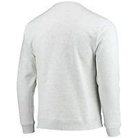 Hommes League Collegiate Wear Heathered Grey Michigan Wolverines Upperclassman Pocket Pullover Sweatshirt