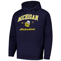 Sweat à capuche en polaire 2.0 Arch Script Essential de Michigan Wolverines bleu marine pour homme