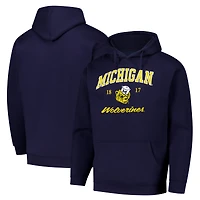 Sweat à capuche en polaire 2.0 Arch Script Essential de Michigan Wolverines bleu marine pour homme