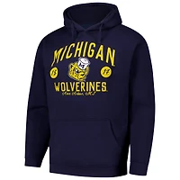 Sweat à capuche Bendy Arch Essential 2.0 bleu marine pour homme des Michigan Wolverines