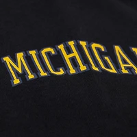 T-shirt à manches longues noir Mitchell & Ness pour homme, motif camp d'entraînement des Wolverines du Michigan