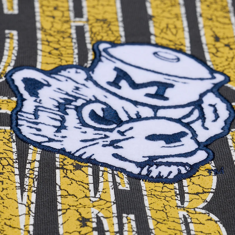 Men's Mitchell & Ness Charcoal Michigan Wolverines Downtown Fleece Sweatshirt