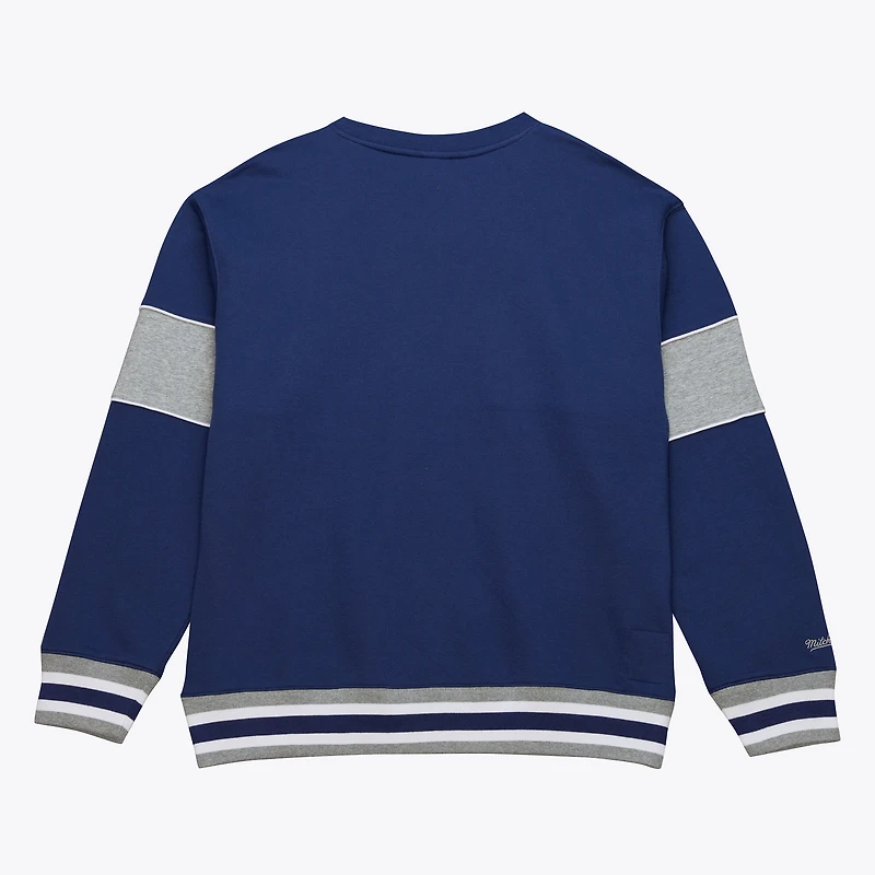 Sweat-shirt polaire Mitchell & Ness bleu marine Michigan Wolverines pour homme