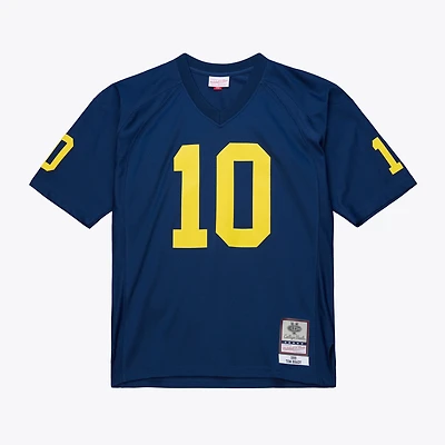 Men's Mitchell & Ness Tom Brady Navy Michigan Wolverines 1999 College Vault Jersey