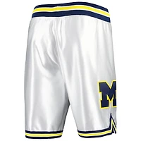 Men's Mitchell & Ness White Michigan Wolverines 1991 Shorts