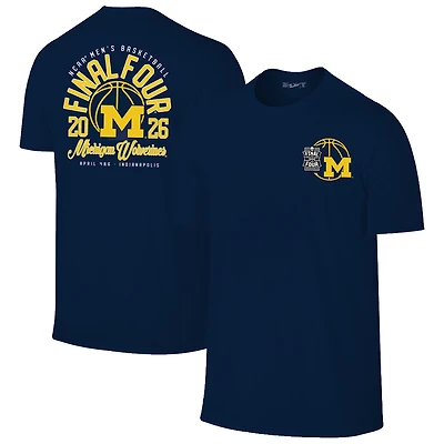 Men's Navy Michigan Wolverines 2026 NCAA Basketball Tournament March Madness Final Four T-Shirt