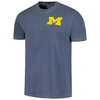T-shirt bleu marine pour hommes, drapeau de baseball des Wolverines du Michigan, couleurs confortables
