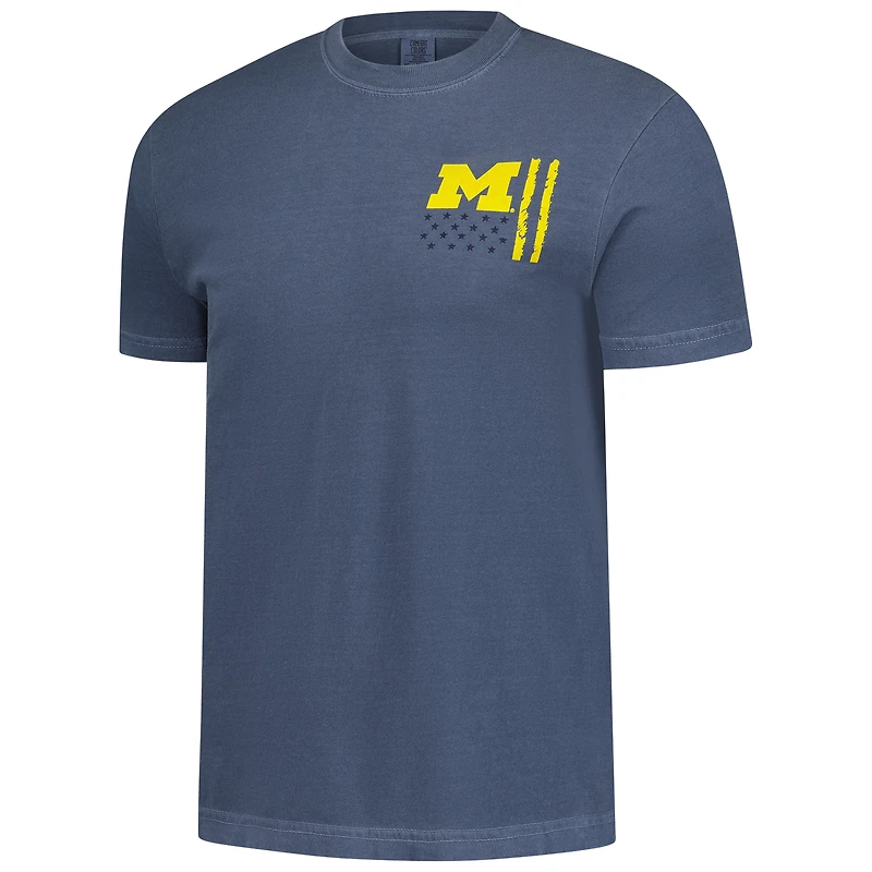 T-shirt camouflage bleu marine Michigan Wolverines OHT pour homme