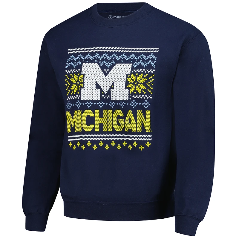 Sweat-shirt polaire bleu marine pour homme Michigan Wolverines
