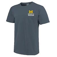 T-shirt à rayures bleu marine Michigan Wolverines Campus Skyline pour homme
