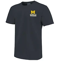 T-shirt à rayures bleu marine Michigan Wolverines Campus Skyline pour homme