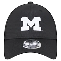 Casquette ajustable extensible à boutons-pression Pivot 9FORTY Michigan Wolverines noire New Era pour homme