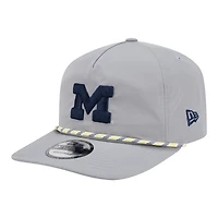 Men's New Era Gray Michigan Wolverines 19TWENTY Adjustable Hat