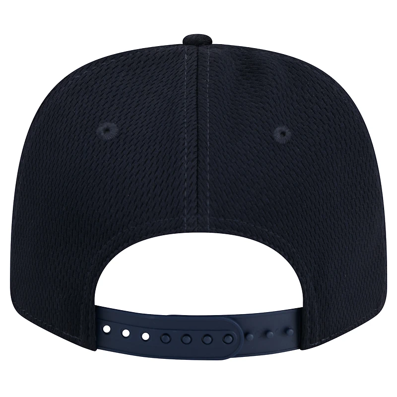 Casquette ajustable extensible à boutons-pression New Era bleu marine Michigan Wolverines Patched 9SEVENTY pour homme