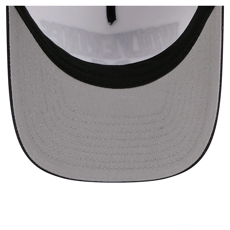 Men's New Era White/Navy Michigan Wolverines Arch Two-Tone Rope 9FORTY A-Frame M-Crown Adjustable Hat
