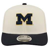 Men's New Era White/Royal Michigan Wolverines America's 250th 9SEVENTY Adjustable Hat