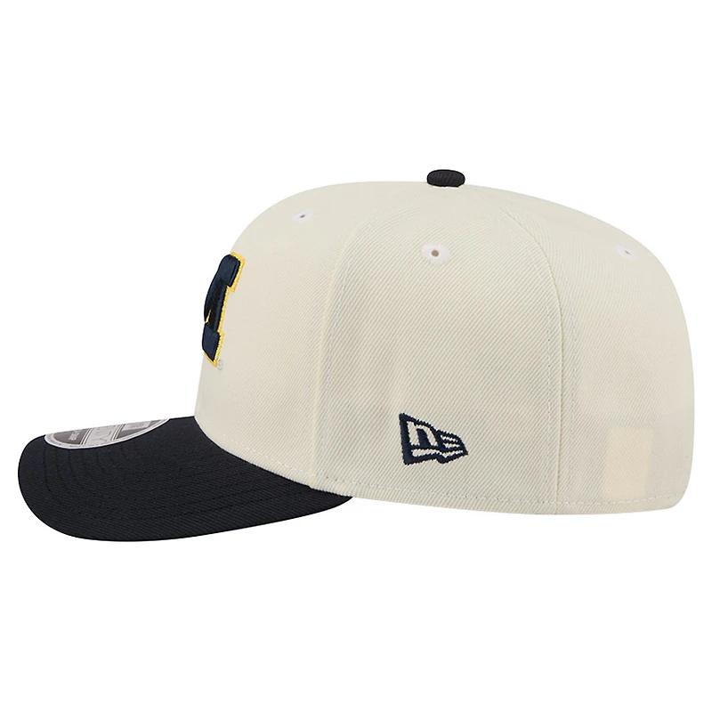 Casquette ajustable New Era blanche/bleu roi Michigan Wolverines commémorant le 250e anniversaire des États-Unis (modèle 9SEVENTY)