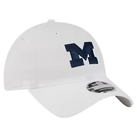 Casquette ajustable New Era blanche Michigan Wolverines Active Ripstop 9TWENTY pour homme